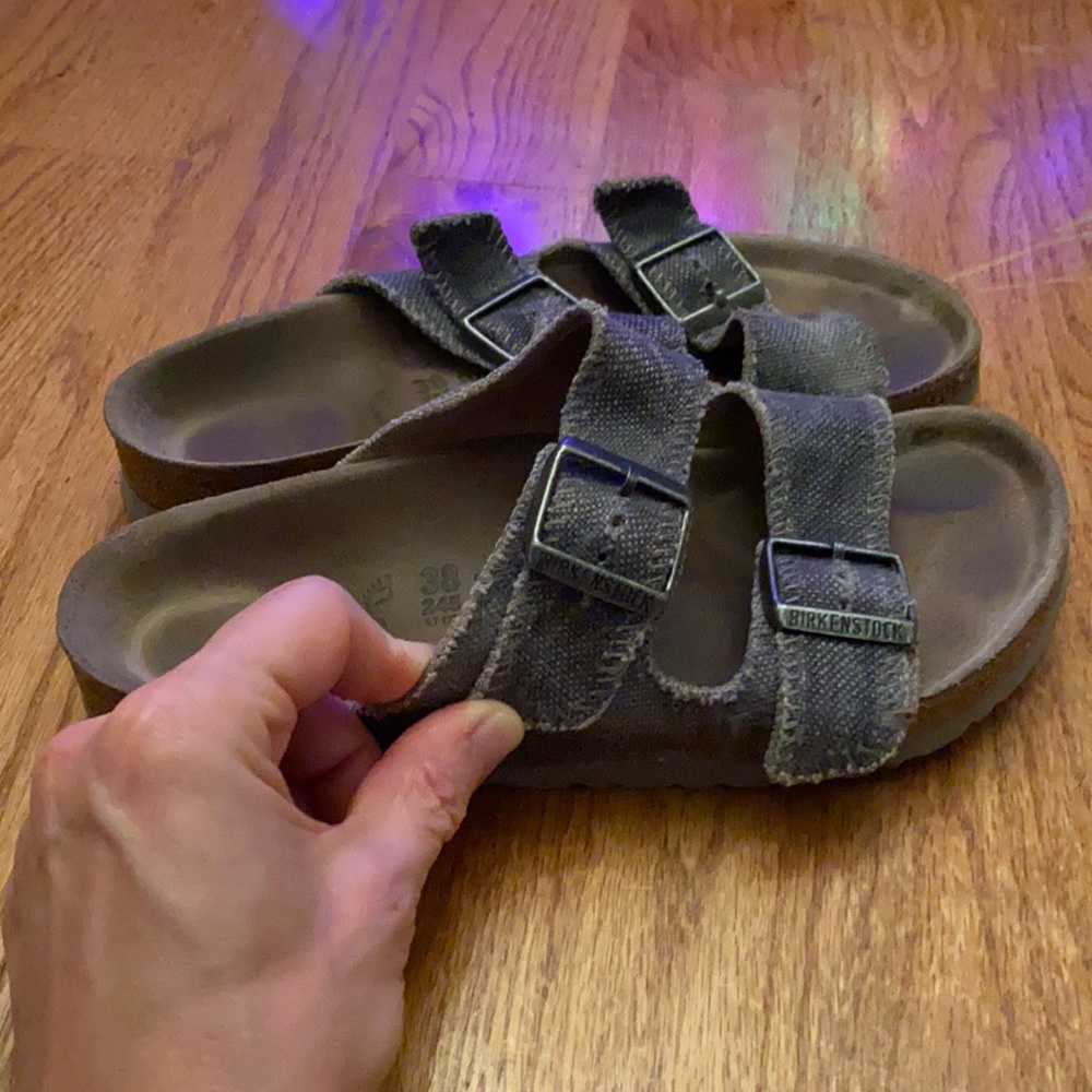 Rare Denim Birkenstock slides